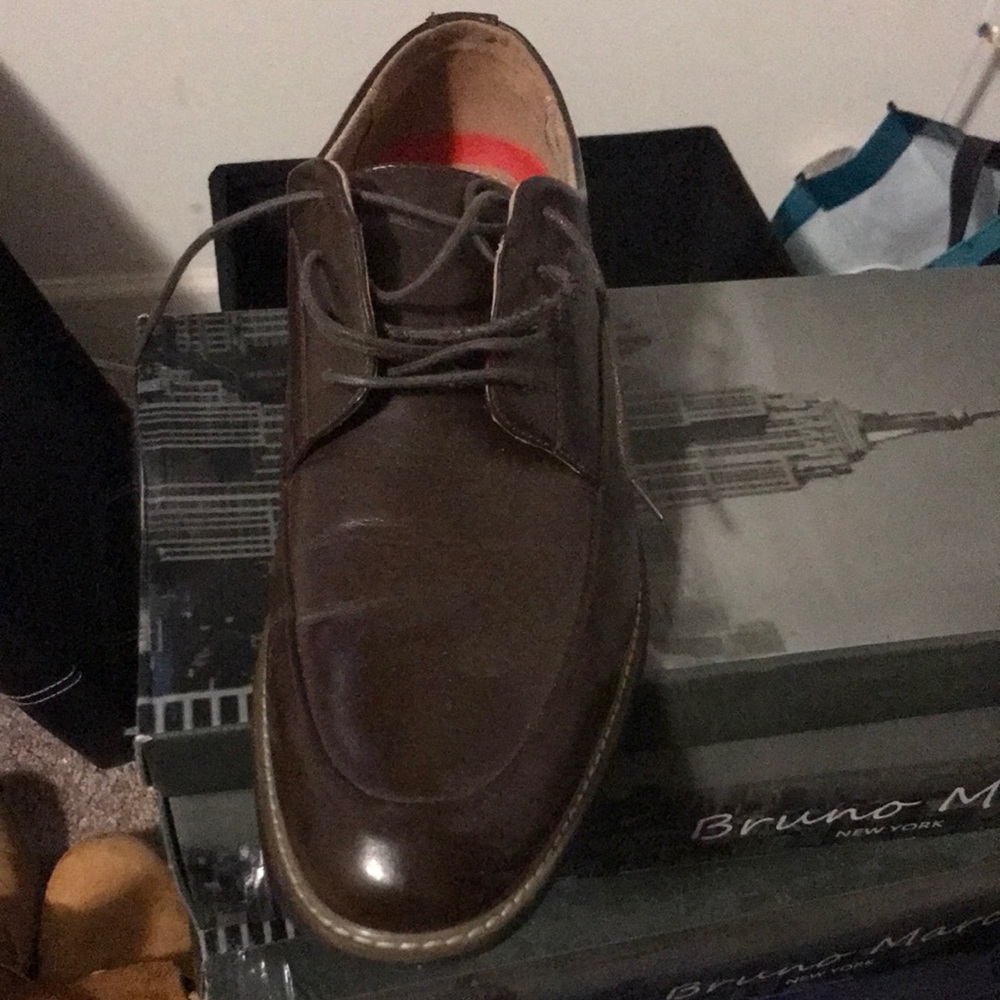 Size 15 brown Bruno Marc lace ups